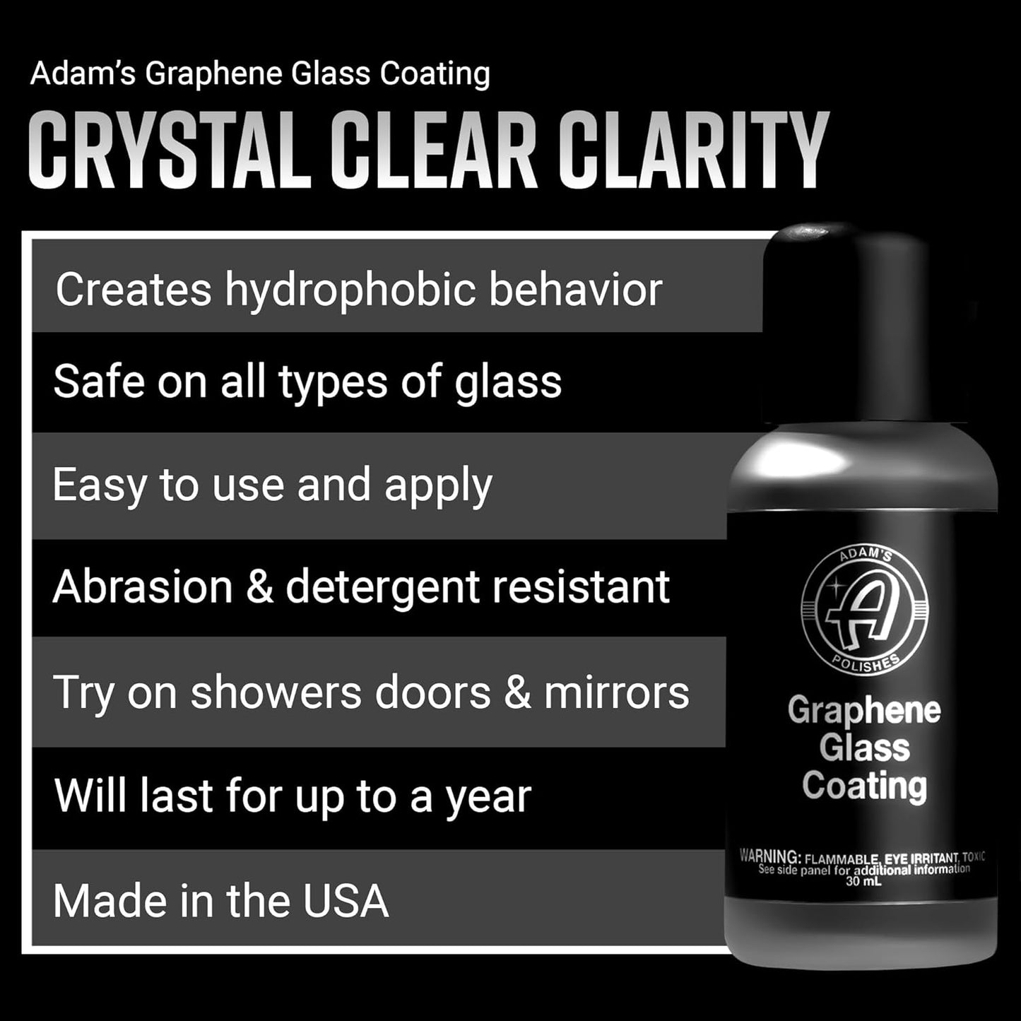 Adam's Polishes Graphene Ceramic Glass Coating