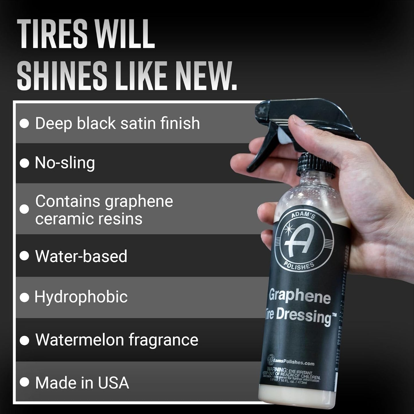 Adam's Polishes Graphene Tire Dressing